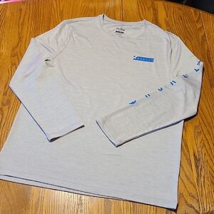 Hurley Gray Long Sleeve Shirt -  Men's Large